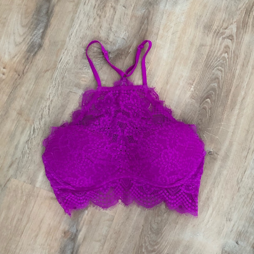 Victoria’s Secret PINK Lace Halter Push Up Bra
